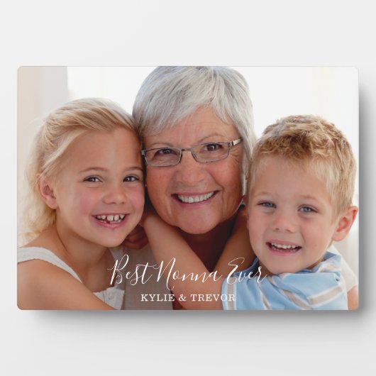 Plaque Photo Photo Best Nonna Grand-mère (Devant)