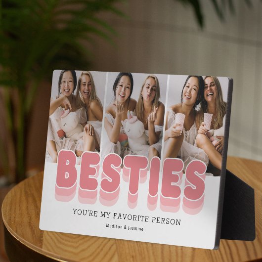 Plaque Photo Photo Besties Friendship