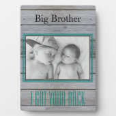 Plaque Photo Photo Big Brother "J'ai eu ton dos" (Devant)