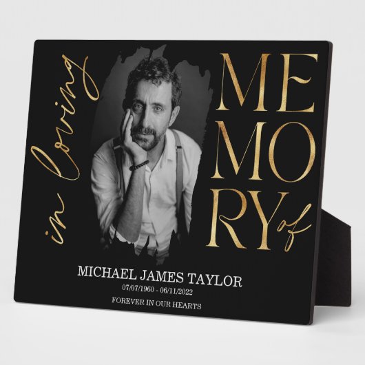 Plaque Photo Photo Calligraphie Moderne Dans Love Mémoire Keeps (Côté)