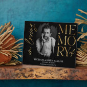 Plaque Photo Photo Calligraphie Moderne Dans Love Mémoire Keeps (Côté)