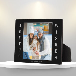 Plaque Photo Photo Christmas Joyful Wings