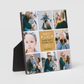 Plaque Photo Photo Collage de 1ère Fête des pères (Recto)