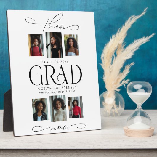 Plaque Photo Photo Collage d'études de l'époque (Côté)