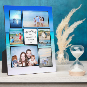 Plaque Photo Photo Collage Famille Plage Nous sommes Famille