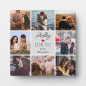 Plaque Photo Photo Collage ''I Love You'' Saint-Valentin (Devant)