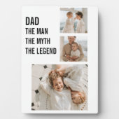 Plaque Photo Photo Collage moderne | Cadeau papa (Devant)
