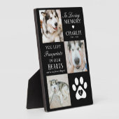 Plaque Photo Photo Collage 'Pawprints in Our Hearts' Perte d'an (Côté)