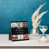 Plaque Photo Photo Collage Script Black Family Keepsaké dire (Insitu)