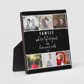 Plaque Photo Photo Collage Script Black Family Keepsaké dire (Recto)