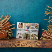 Plaque Photo Photo Collage Texture en bois Fille mère (Côté)