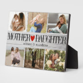 Plaque Photo Photo Collage Texture en bois Fille mère (Côté)