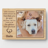 Plaque Photo Photo commémorative de l'animal de compagnie (Devant)