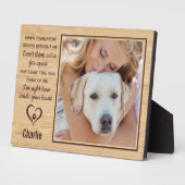 Plaque Photo Photo commémorative de l'animal de compagnie (Côté)