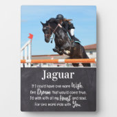 Plaque Photo Photo commémorative du Mémorial du Cheval (Devant)