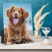 Plaque Photo Photo commémorative In Love Memory Dog (Côté)