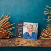 Plaque Photo Photo commémorative personnalisée de conservation  (Côté)