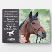 Plaque Photo Photo commémorative Pet Horse (Devant)