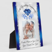 Plaque Photo Photo Custom 45 Year Wedding Anniversary Gift (Côté)
