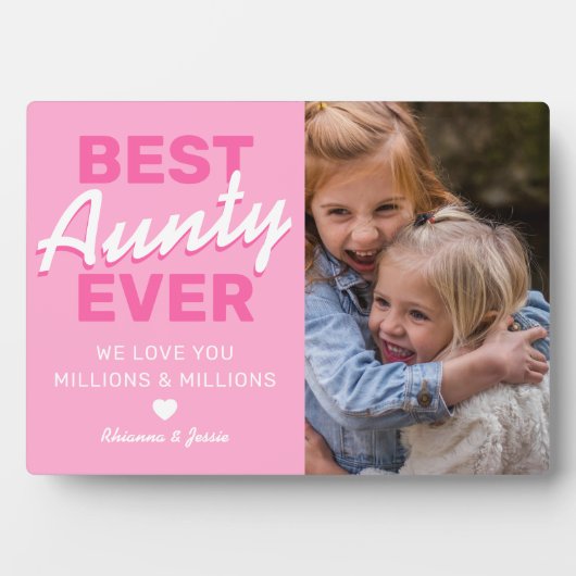 Plaque Photo Photo Cute Aunty (Devant)