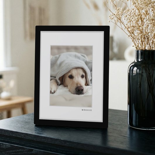 Plaque Photo Photo d'animal de compagnie | Cadre moderne minima