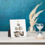 Plaque Photo Photo d'arbre de Noël familial moderne avec étoile<br><div class="desc">Photo d'arbre de Noël familial moderne avec étoile</div>