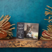 Plaque Photo Photo de chat Pet Memorial (Côté)