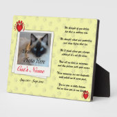 Plaque Photo Photo de chat pour animaux de compagnie personnali (Côté)