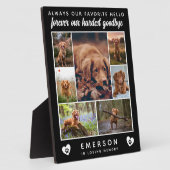 Plaque Photo Photo de chien Collage Favori Hello Hardest Adieu (Côté)