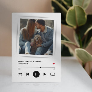 Plaque Photo Photo de couple d'artiste de chanson musicale