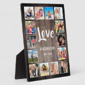 Plaque Photo Photo de Custom Collage Rustic Farmhouse Family (Côté)