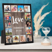 Plaque Photo Photo de Custom Collage Rustic Farmhouse Family (Côté)