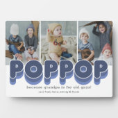 Plaque Photo Photo de Cute Poppop Grandfather (Devant)