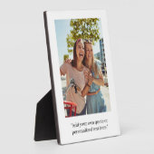 Plaque Photo Photo de devis personnalisée moderne (Côté)