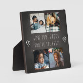 Plaque Photo Photo de famille collage modèle keepsaké amour pap (Recto)