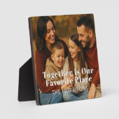 Plaque Photo Photo De Famille Ensemble Est Notre Endroit Préfér (Recto)