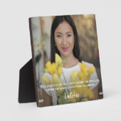 Plaque Photo Photo de famille Mémorial de Keepsaké moderne (Recto)