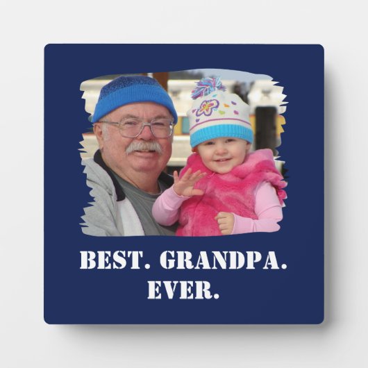 Plaque Photo Photo de famille personnalisée Abuelo Nonno Meille (Devant)