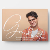 Plaque Photo Photo de fin d'études de script moderne (Devant)