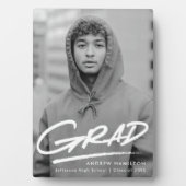 Plaque Photo Photo de graduation en pointillé (Devant)