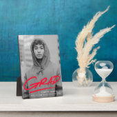 Plaque Photo Photo de Graduation Rouge en purée moderne (Côté)