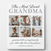 Plaque Photo Photo de grand-mère la plus aimée (Devant)