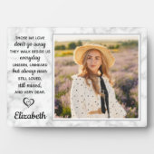 Plaque Photo Photo de la citation en marbre commémoratif modern (Devant)