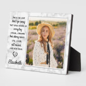 Plaque Photo Photo de la citation en marbre commémoratif modern (Côté)