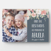 Plaque Photo Photo de la Fête des mères d'Abuela Grand-mère (Devant)