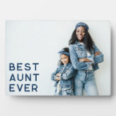 Plaque Photo Photo de la meilleure tante jamais vue (Devant)