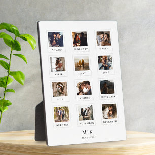 Plaque Photo Photo de mariage d'anniversaire d'amour de couple