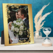 Plaque Photo Photo de mariage élégante (Côté)