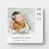 Plaque Photo Photo de Noël de bébé pour la première fois (Devant)