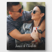 Plaque Photo Photo de nom de script personnalisé (Devant)